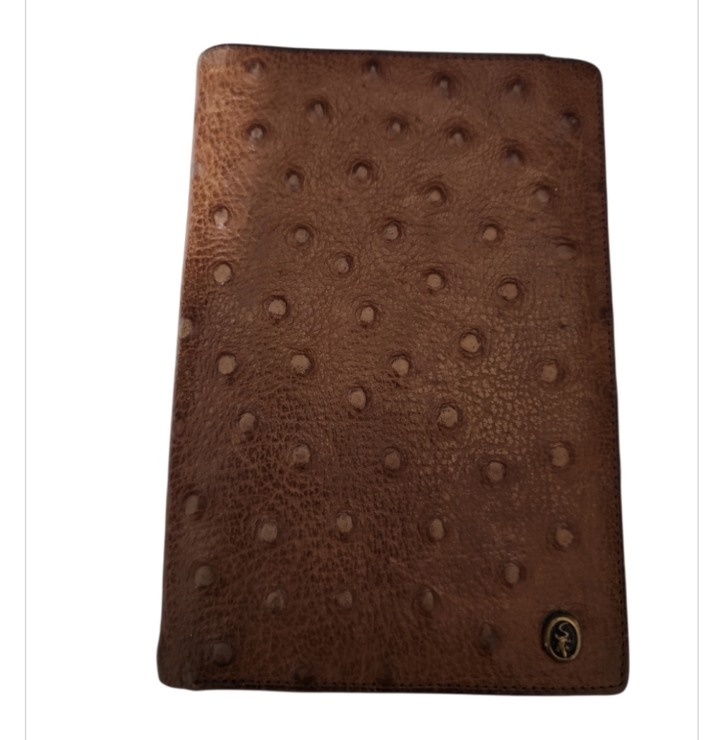 Preowned Ostrich Wallet